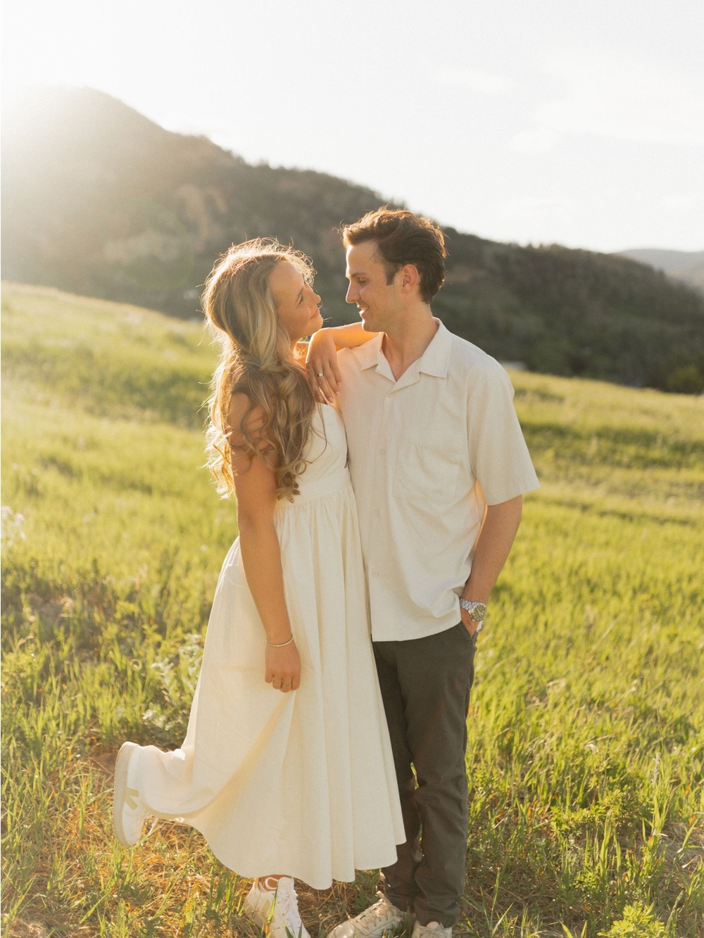 Sadie & Sage Cream Midi Sundress
